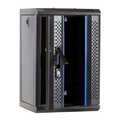 10 inch 9U serverkast met glazen deur 312x310x486mm (BxDxH)