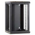 10 inch 9U serverkast met glazen deur 312x310x486mm (BxDxH)