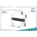 1U Aluminum PDU, 254 mm (10