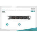 1U Aluminum PDU, 254 mm (10