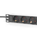 1U Aluminum PDU, 254 mm (10